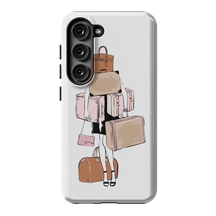 Galaxy S23 StrongFit Woman with luggage by Martina