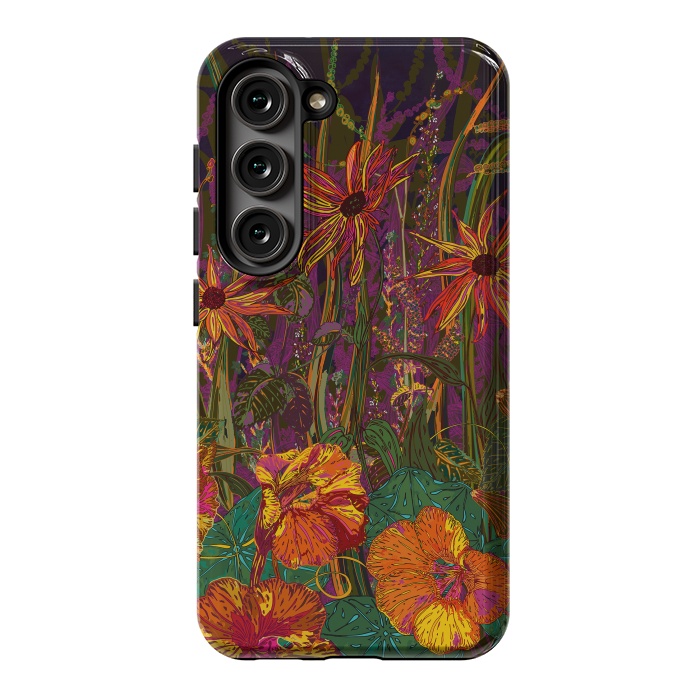 Galaxy S23 StrongFit Autumn Flowers by Lotti Brown