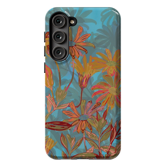 Galaxy S23 Plus StrongFit Fantasy Fall Flowers by Lotti Brown