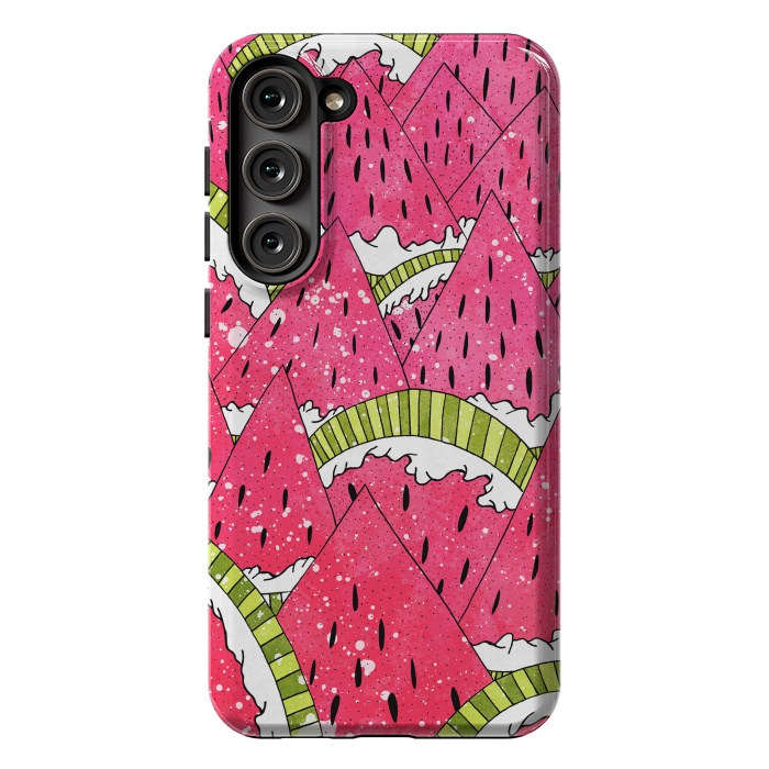 Galaxy S23 Plus StrongFit Watermelon Mountains by Steve Wade (Swade)