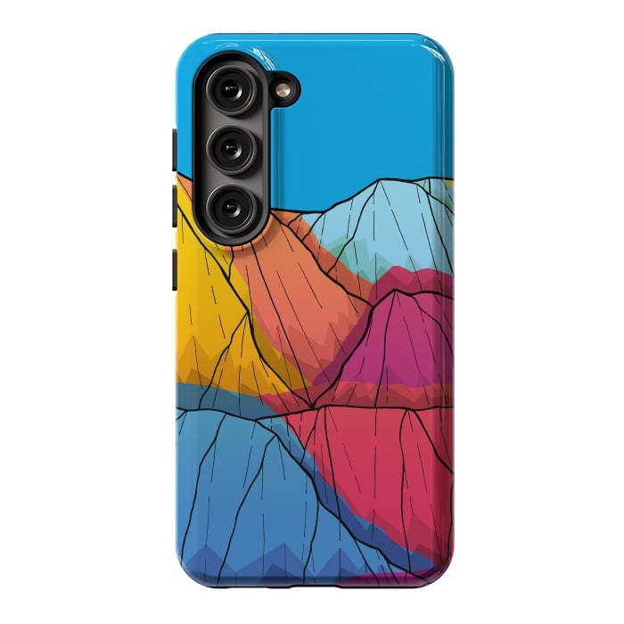 Galaxy S23 StrongFit Colour outside the mountains by Steve Wade (Swade)