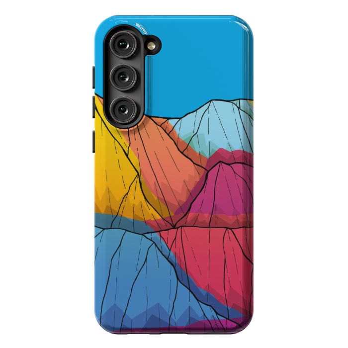 Galaxy S23 Plus StrongFit Colour outside the mountains by Steve Wade (Swade)