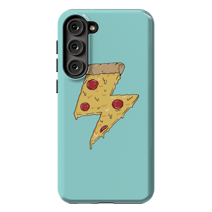 Galaxy S23 Plus StrongFit Pizza power green by Coffee Man