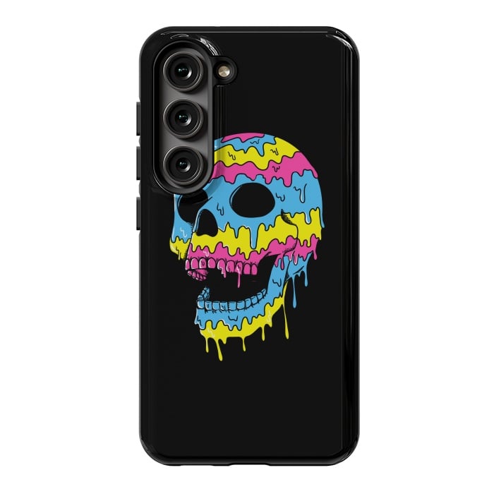 Galaxy S23 StrongFit Melted Skull by Coffee Man