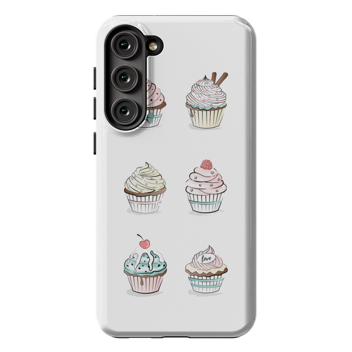 Galaxy S23 Plus StrongFit Sweet Cupcakes by Martina