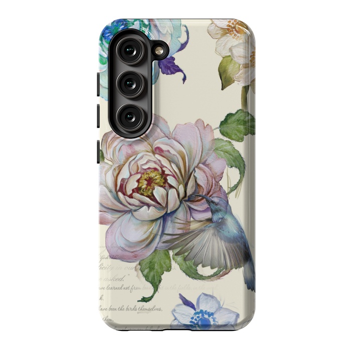 Galaxy S23 StrongFit Vintage Rose by Creativeaxle