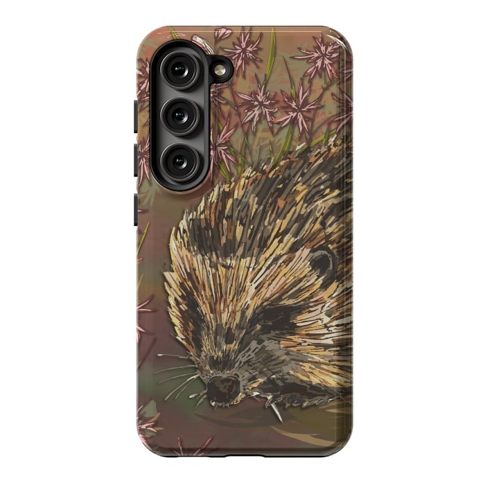 Galaxy S23 StrongFit Sweet Hedgehog by Lotti Brown