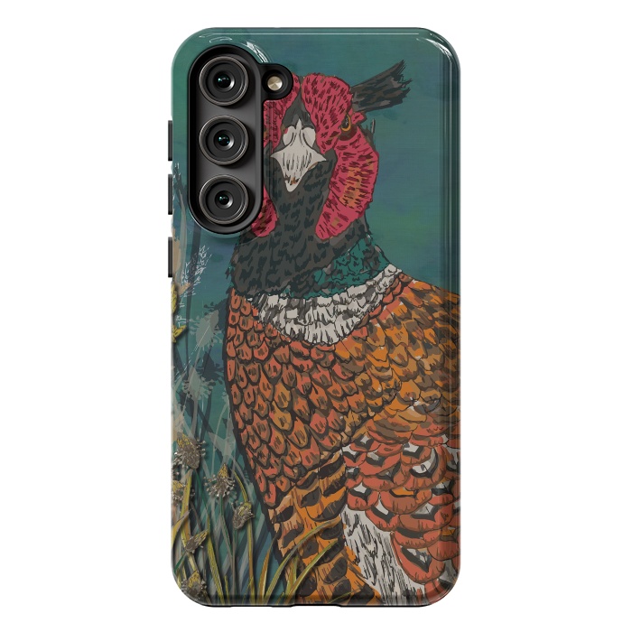 Galaxy S23 Plus StrongFit Funny Pheasant by Lotti Brown