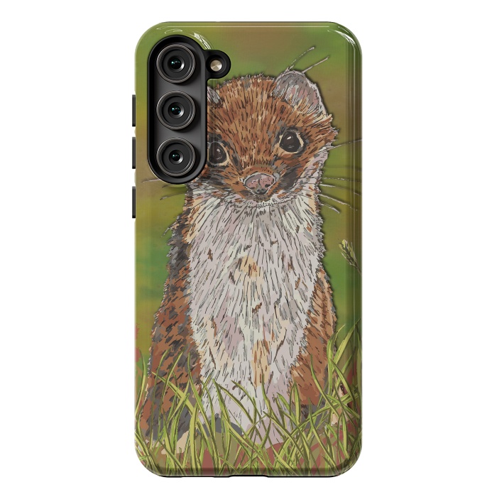 Galaxy S23 Plus StrongFit Summer Stoat by Lotti Brown