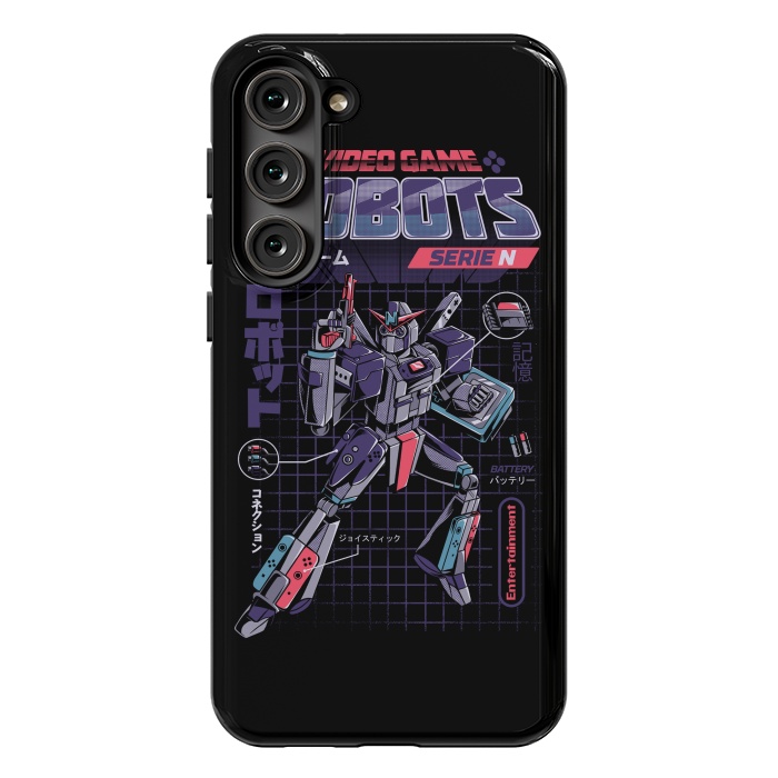 Galaxy S23 Plus StrongFit Video Game Robot - Model N by Ilustrata