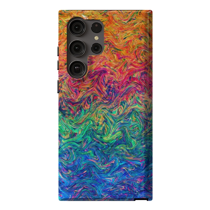 Galaxy S23 Ultra StrongFit Fluid Colors G249 by Medusa GraphicArt