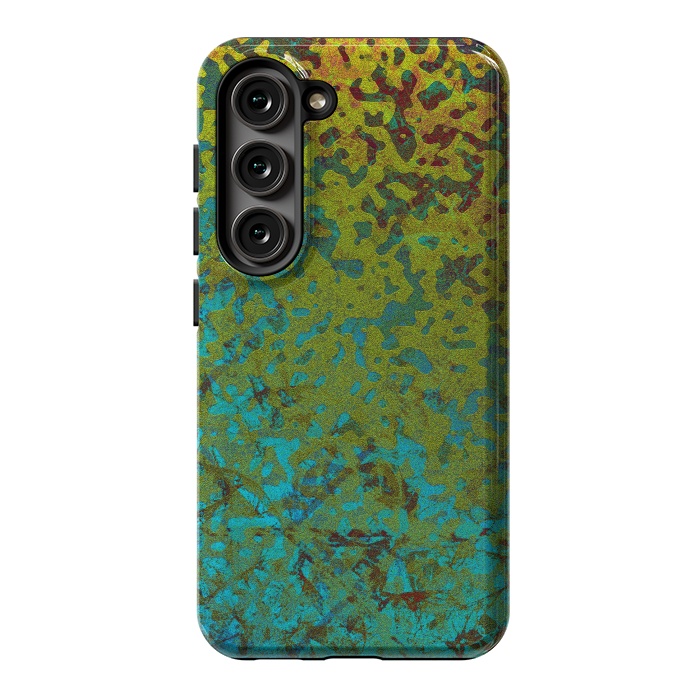 Galaxy S23 StrongFit Colorful Corroded Background G292 by Medusa GraphicArt