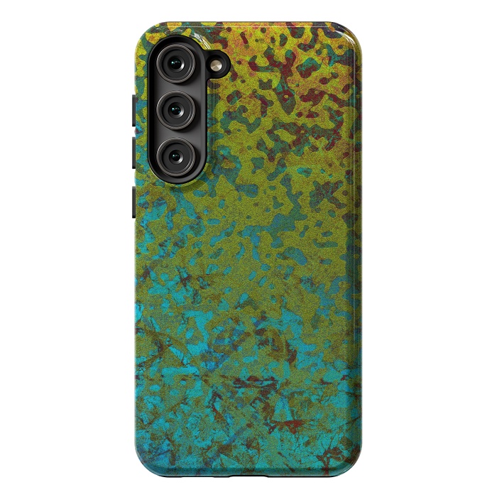 Galaxy S23 Plus StrongFit Colorful Corroded Background G292 by Medusa GraphicArt