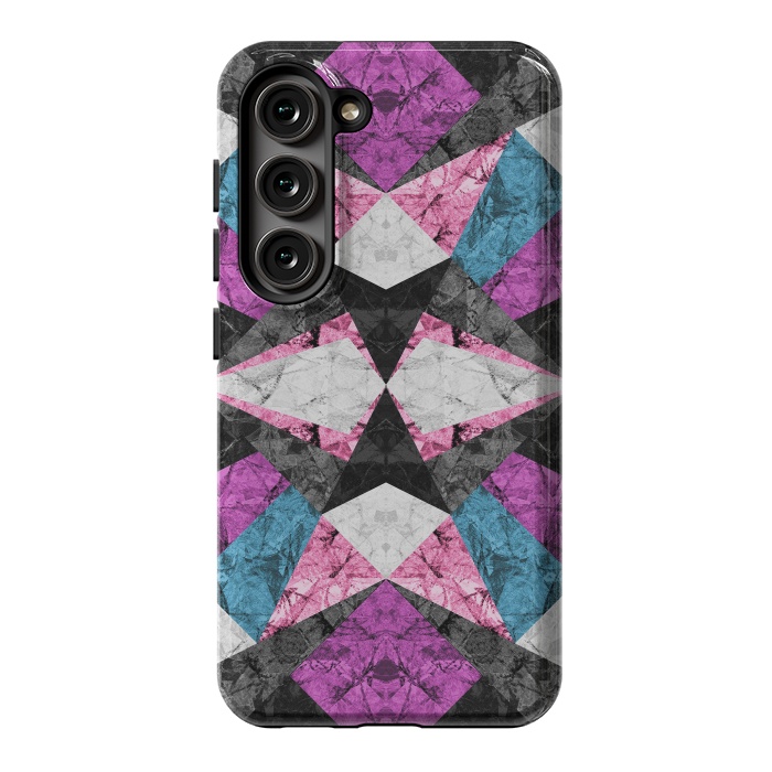 Galaxy S23 StrongFit Marble Geometric Background G438 by Medusa GraphicArt