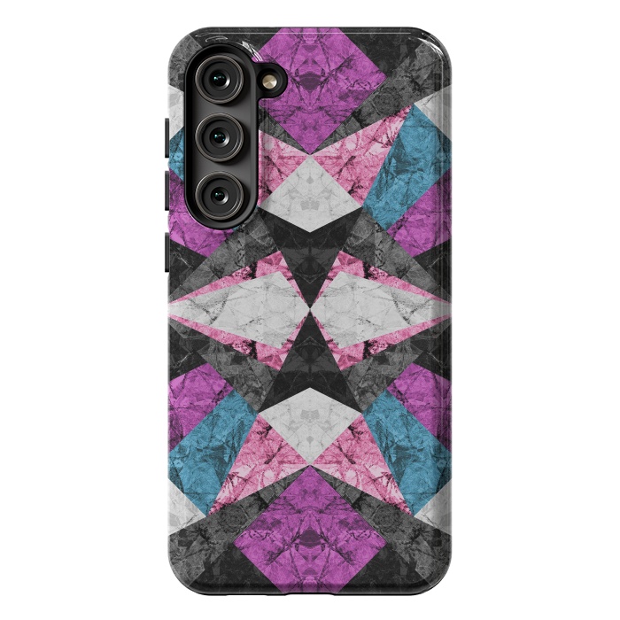Galaxy S23 Plus StrongFit Marble Geometric Background G438 by Medusa GraphicArt