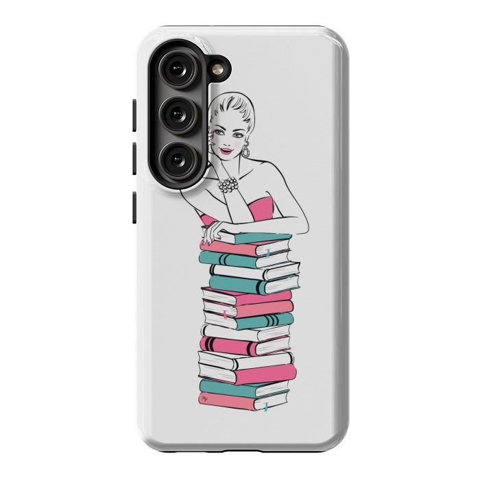 Galaxy S23 StrongFit Lady Bookworm by Martina