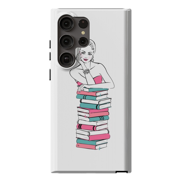 Galaxy S23 Ultra StrongFit Lady Bookworm by Martina