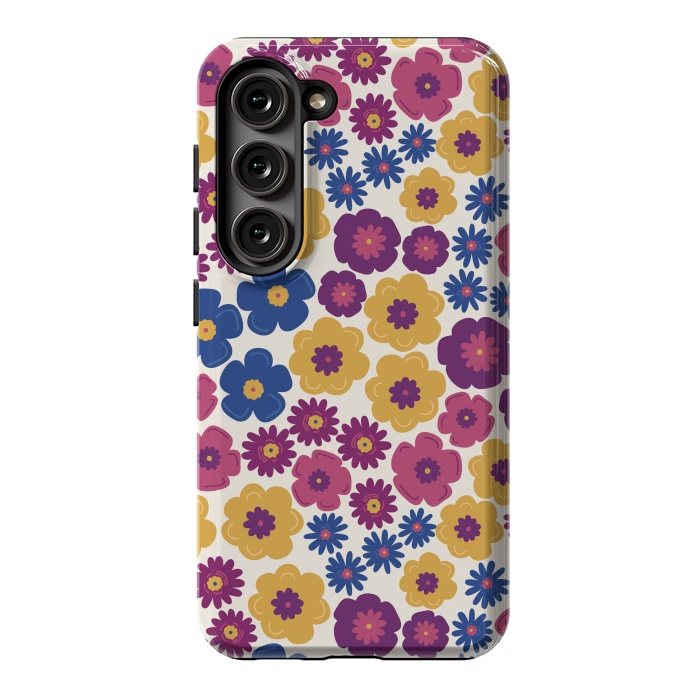 Galaxy S23 StrongFit Pop Floral by TracyLucy Designs