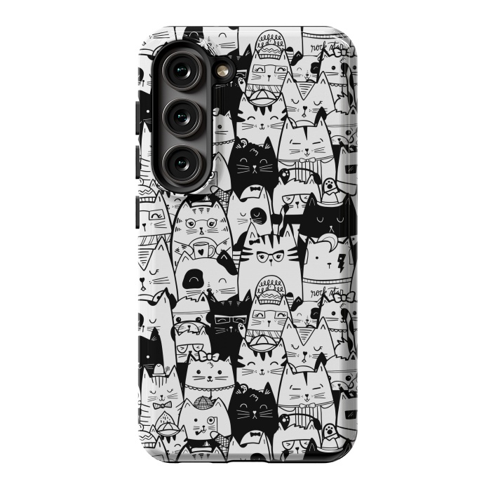 Galaxy S23 StrongFit Itty Bitty Kitty Committee by Noonday Design