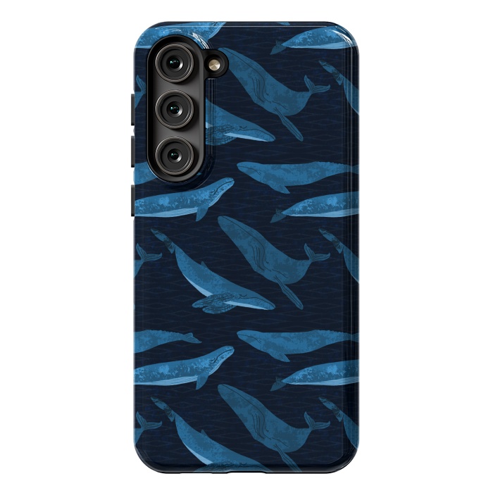 Galaxy S23 Plus StrongFit Whales in the Deep by Noonday Design