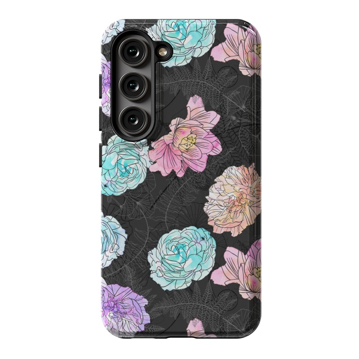 Galaxy S23 StrongFit Color Pop Floral by Noonday Design