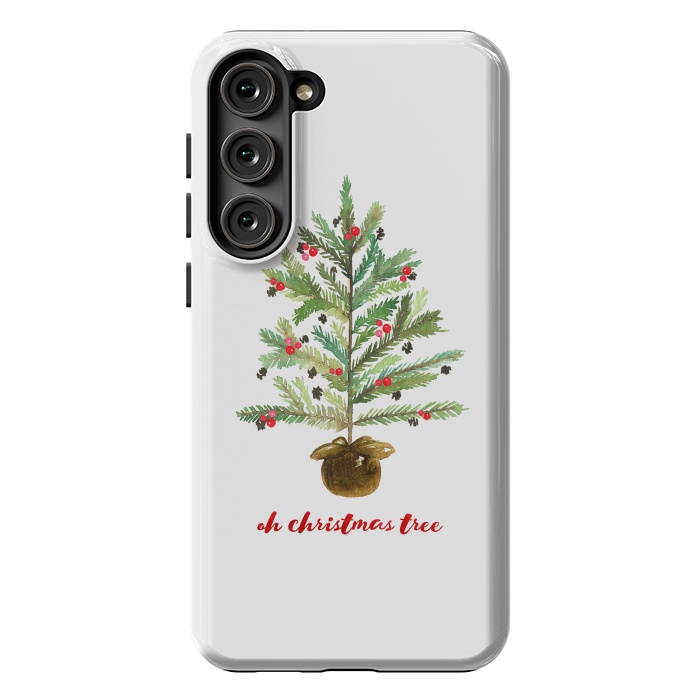 Galaxy S23 Plus StrongFit Oh Christmas Tree by Noonday Design