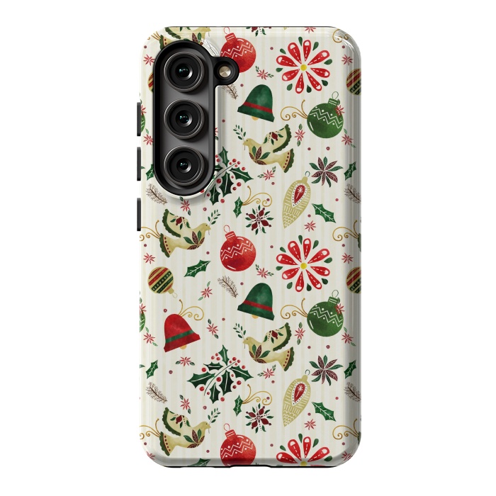 Galaxy S23 StrongFit Ornate Christmas Ornaments by Noonday Design
