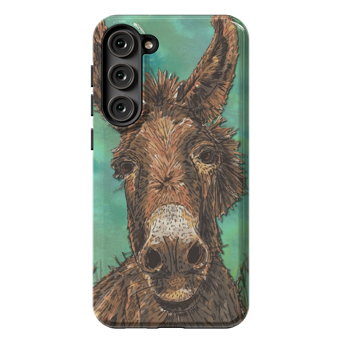 Galaxy S23 Plus StrongFit Little Brown Donkey by Lotti Brown