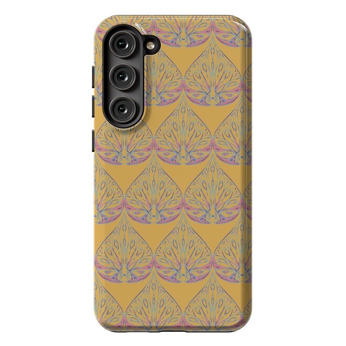 Galaxy S23 Plus StrongFit Art Deco - Yellow by Lotti Brown