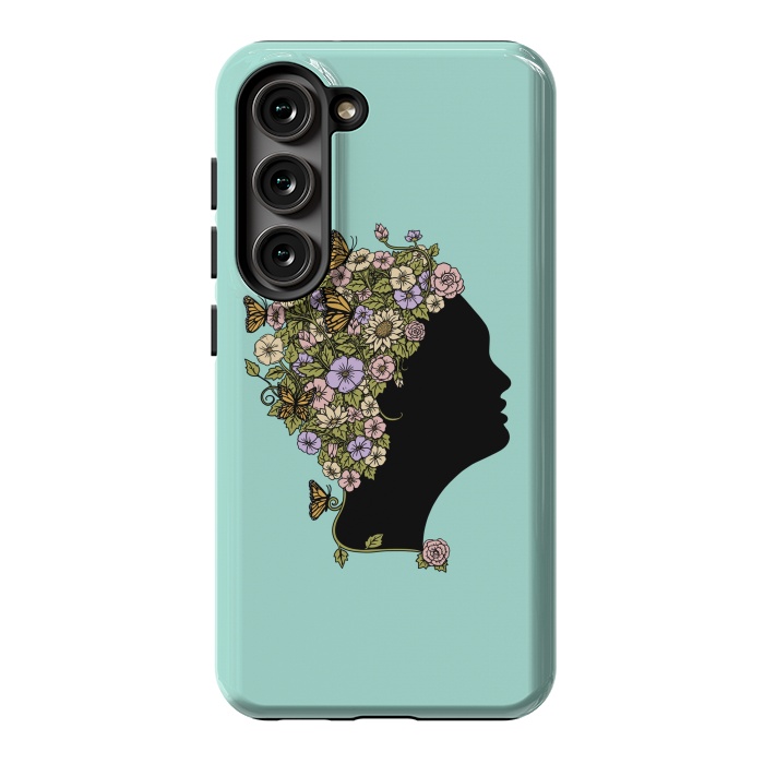 Galaxy S23 StrongFit Floral lady by Coffee Man