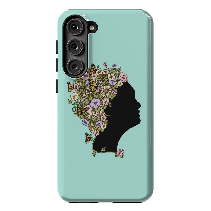 Galaxy S23 Plus StrongFit Floral lady by Coffee Man
