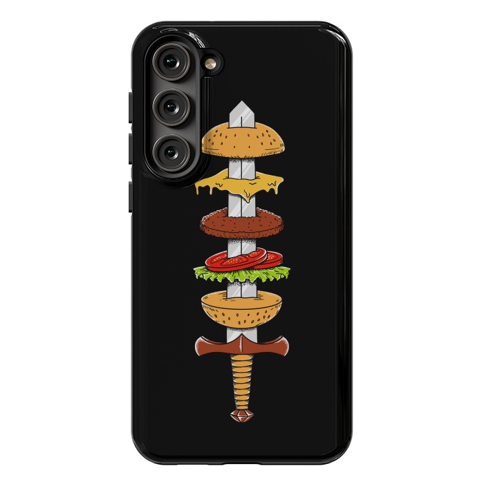 Galaxy S23 Plus StrongFit sword Burger by Coffee Man