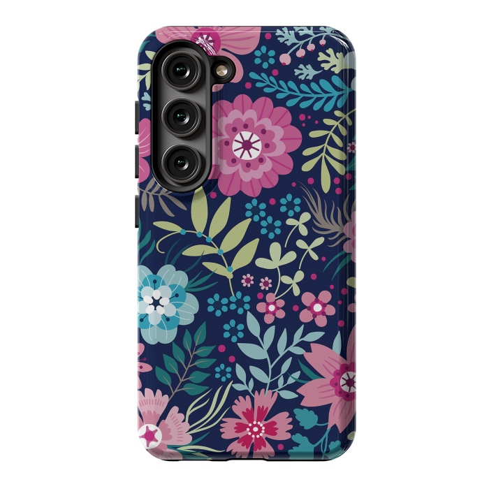 Galaxy S23 StrongFit Romancing Floral Design by ArtsCase