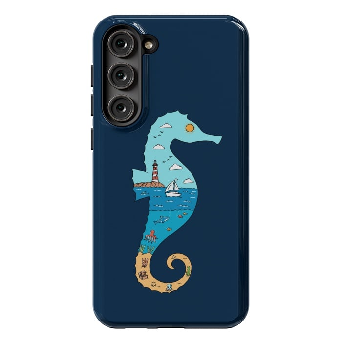 Galaxy S23 Plus StrongFit SeahorseNature by Coffee Man