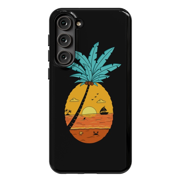 Galaxy S23 Plus StrongFit Pineapple Nature Black by Coffee Man