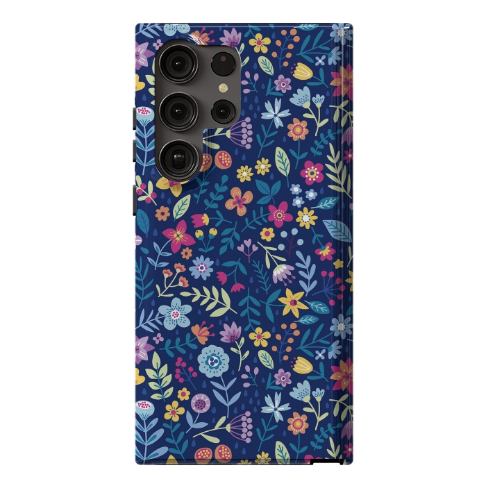 Galaxy S23 Ultra StrongFit Multicolor Beautiful Flowers  by ArtsCase