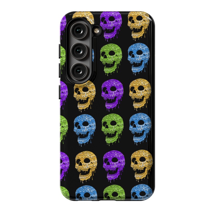 Galaxy S23 StrongFit Skulls Colors by Coffee Man