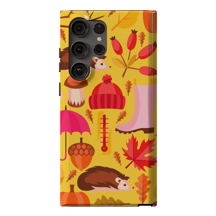 Galaxy S23 Ultra StrongFit Autumn Animals And Fruits by ArtsCase