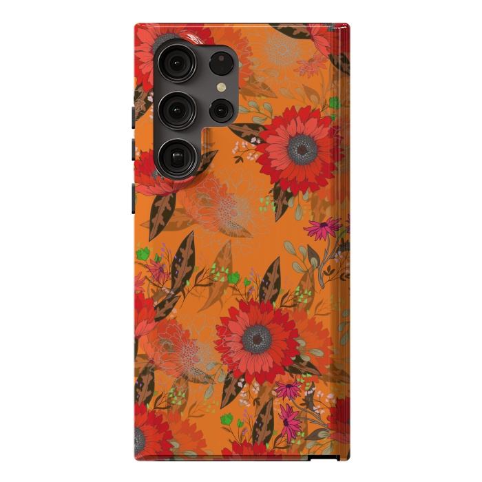 Galaxy S23 Ultra StrongFit Sunflowers for October by ArtsCase