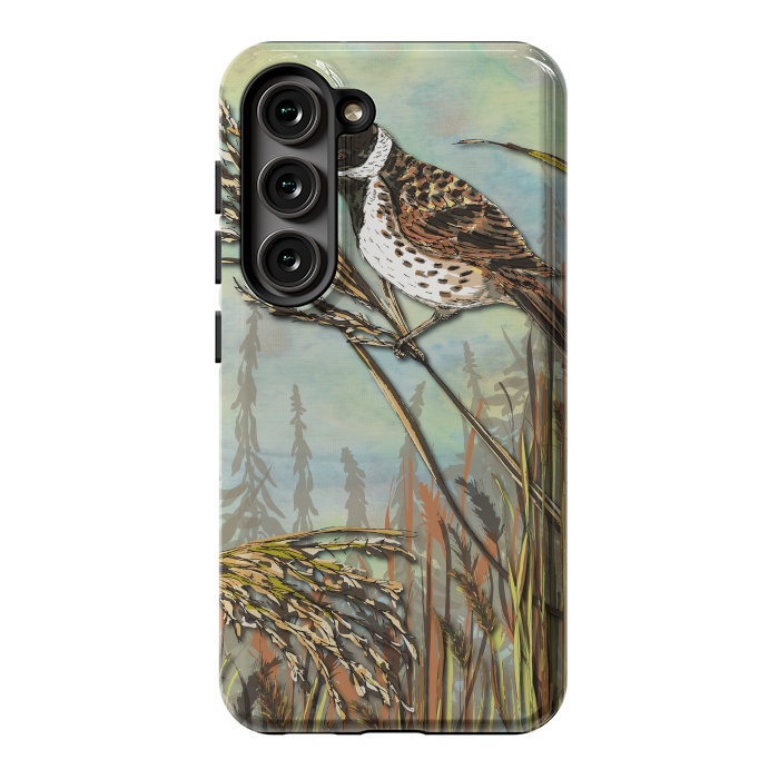 Galaxy S23 StrongFit Reedbunting by Lotti Brown