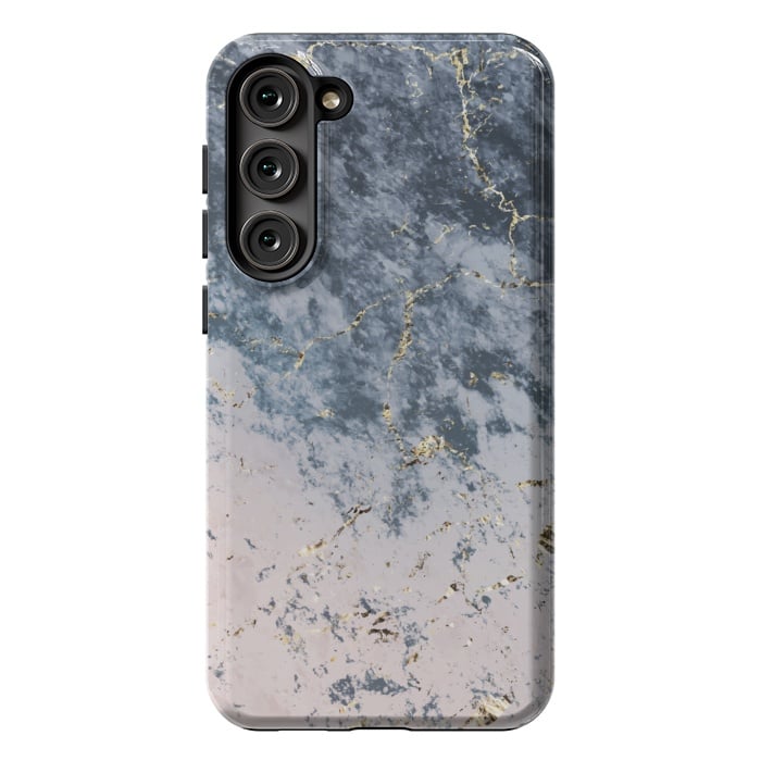 Galaxy S23 Plus StrongFit Pink and blue marble by Winston