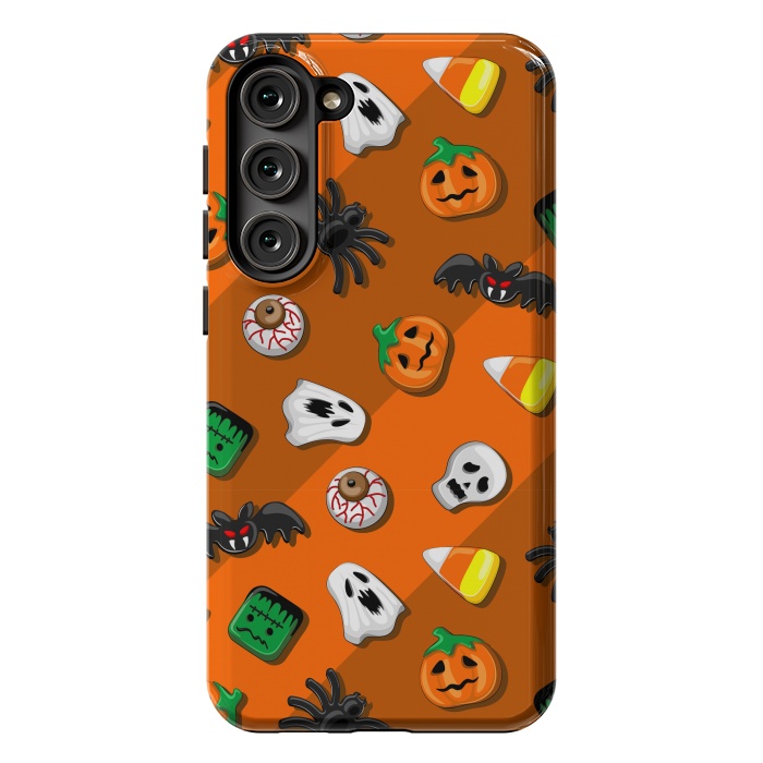 Galaxy S23 Plus StrongFit Halloween Spooky Candies Party by BluedarkArt