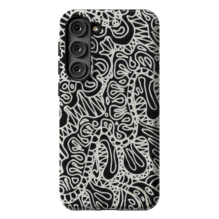 Galaxy S23 Plus StrongFit Doodle Ethnic Style G361 by Medusa GraphicArt