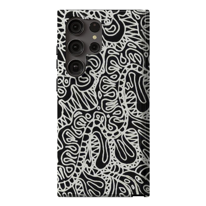 Galaxy S23 Ultra StrongFit Doodle Ethnic Style G361 by Medusa GraphicArt
