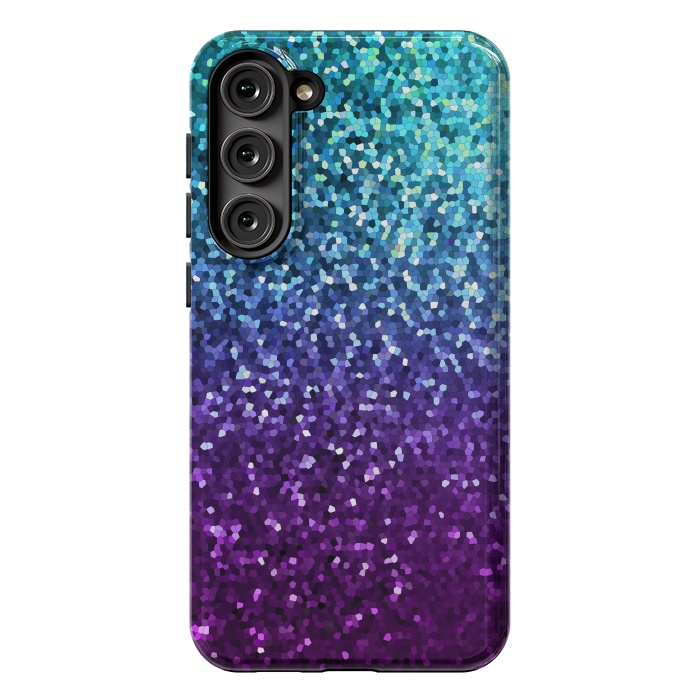 Galaxy S23 Plus StrongFit Mosaic Sparkley Texture G198 by Medusa GraphicArt