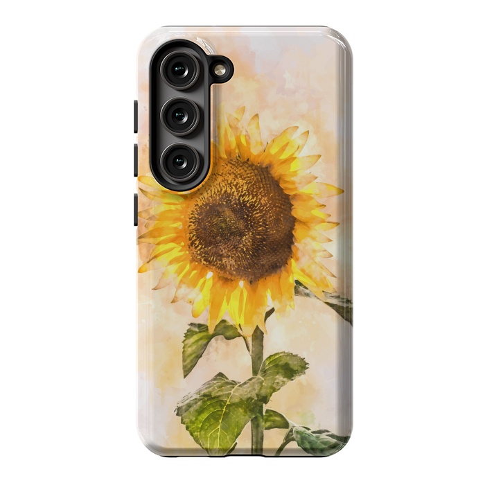 Galaxy S23 StrongFit Summer Sunflower by Creativeaxle