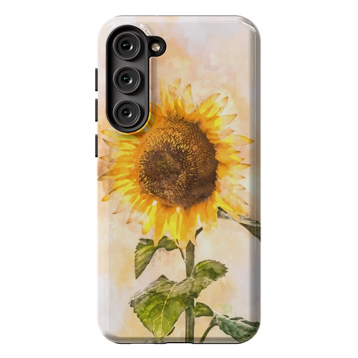 Galaxy S23 Plus StrongFit Summer Sunflower by Creativeaxle