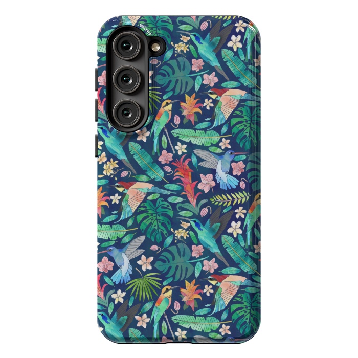 Galaxy S23 Plus StrongFit Birds In Bohemian Paradise by Tangerine-Tane