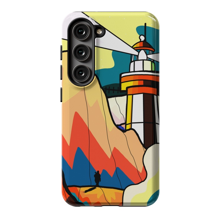 Galaxy S23 StrongFit The lost lighthouse by Steve Wade (Swade)