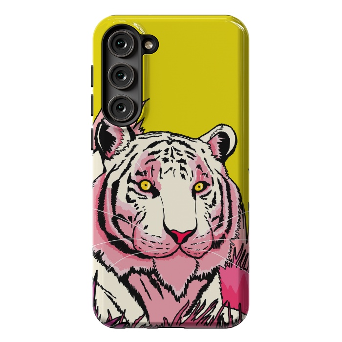 Galaxy S23 Plus StrongFit The pink tone tiger by Steve Wade (Swade)